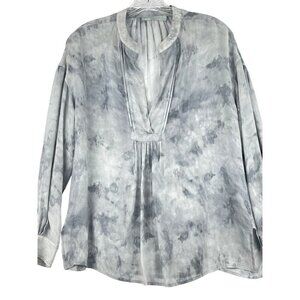 Vince womens short top grey/ black tye dye small